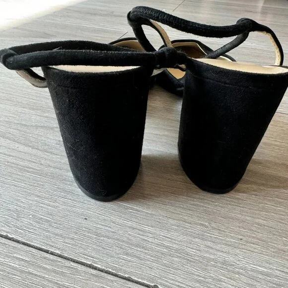 Marc Fisher Womens Size 10 Black Suede Pointed Toe Block Heel Velise Pumps - Picture 10 of 12